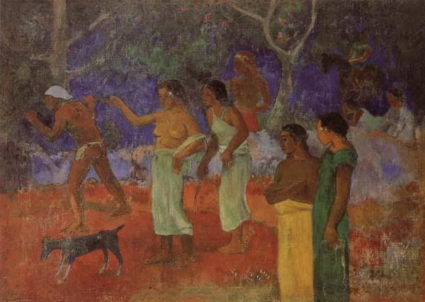 Paul Gauguin Scene from Tahitian Life China oil painting art